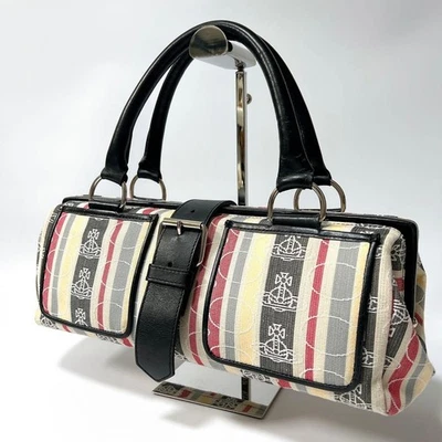 Vivienne Westwood Tote Bag Canvas Horizontal Orb Pattern #EK ZEA - Image 1 of 4