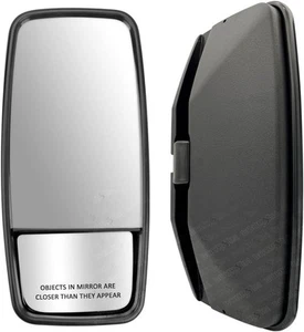 Outside View Door Mirror LH Compatible with ISUZU NPR Driver Side, Black  - Picture 1 of 9