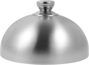 Hemoton Griddle Accessories Stainless Steel Restaurant Cloche Serving Silver  - Picture 1 of 9