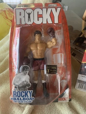 JAKKS PACIFIC ROCKY BALBOA 6" FIGURA ROCKY VS SPIDER RICO 2007 NUEVO *EE. UU. Foto 1 de 2