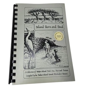Vtg Coastal Southern Cookbook Island Born & Bred Harkers Island North Carolina - Imagen 1 de 14