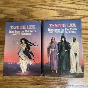 RARE Tales From The Flat Earth Tanith Lee BCE Nights Daughter Lords Of Darkness - Picture 1 of 18