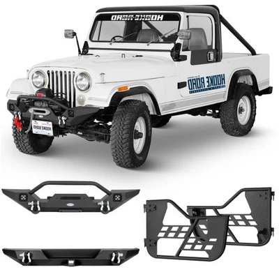 Для 1976-1986 Jeep Wrangler CJ-7 передний бампер / задний бампер / дверные щитки сталь - Изображение 1 из 4