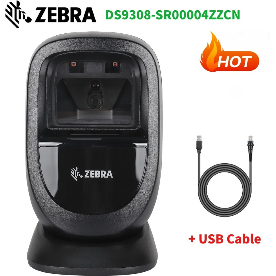 Zebra DS9308-SR00004ZZCN 1D/2D Handheld Barcode Scanner Reader With USB Cable - Image 1 of 4