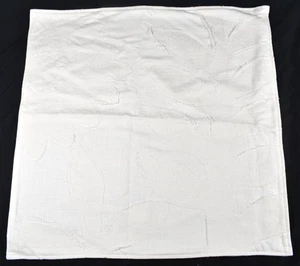 Pottery Barn SAMPLE Lilo Embroidered Decorative Pillow Cover 24x24 White READ - Picture 1 of 15