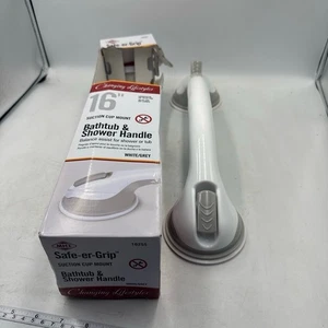 MHI Safe-er-Grip 16" Badewanne Dusche Haltegriff weiß grau 10255 werkzeuglose Balance - Bild 1 von 4