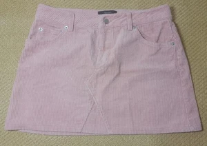 Minifalda para mujer Forever 21 rosa pana talla grande cremallera frontal D1 - Imagen 1 de 3