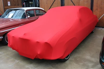 AMS AUTO GMBH Vollgarage Car-Cover Schutzdecke Indoor Rot für Jaguar 420 G