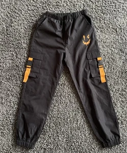 SHEIN coole Mädchen Cargo Hose 10 Y ca. 134 /140 schwarz/orange - Bild 1 von 5