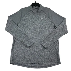 Nike 1/4 Cremallera Running Element Hombres Talla XL Gris Pullover Agujeros para los Pulgares CD8273-021 - Imagen 1 de 9