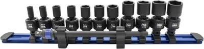 Astro Tools 78111 1/4" Universal 6pt Impact Socket Set Square & Hex Magnetic - Image 1 of 4