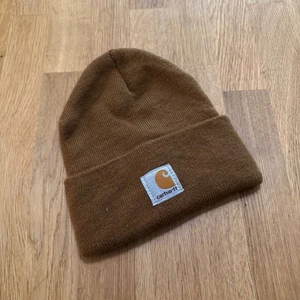Carhartt Unisex Jugend braun Logo Strick Beanie Mütze hergestellt in den USA - Bild 1 von 7