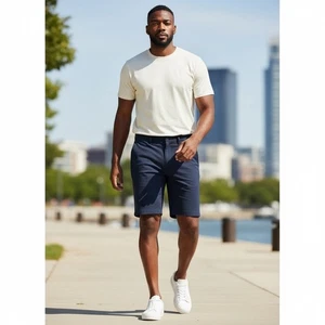 NEU Zella Herren Strike Golf Short schwarz Größe 36 W vorne flach Performance Stretch - Bild 1 von 10