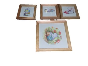 4 Quadratische Bilderrahmen von Ikea, Holz, 1 X 19x19cm, 3 x 12x12cm, Holz - Bild 1 von 2