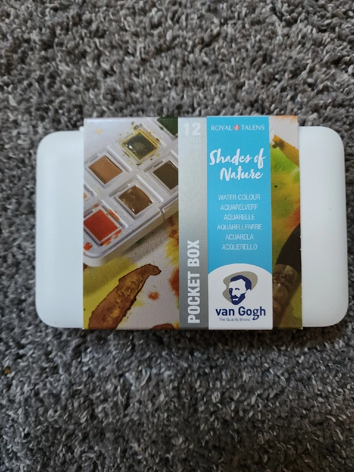 Van Gogh Royal Talens Shades Of Nature Water Colour Set, 12 Pans