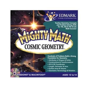 NEW Mighty Math Cosmic Geometry 2005 by Edmark MATHAMATIC SOFTWARE - Picture 1 of 1