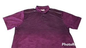 JACK NICKLAUS MENS STAYDRI POLO GOLF SHIRT SHORT SLEEVE PURPLE SIZE XXL FAST - Picture 1 of 8