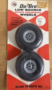 DU-BRO 2 3/4" 275T Low Bounce Shock Absorbing Wheels 2 - Picture 1 of 3