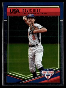 Davis Diaz 2018 Panini Stars & Stripes #52 Ruby /249 Baseball Card