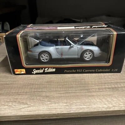 MAISTO PORSCHE 911 CARRERA CABRIOLET 1:18 DIE-CAST SPECIAL EDITION-1994 - Image 1 of 4