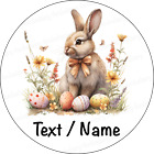 Easter Egg Rabbit Cake Topper Party Deco Edible Birthday Custom Personalised