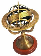 Nautical Brass Armillary Desktop Globe Marine Vintage Astrolabe Globe Armillary