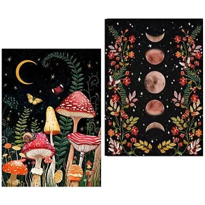 2 Pack Diamond Painting Kits for Adults,5D DIY Mushroom Forest Full Drill Rou... - Picture 1 of 7