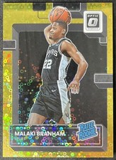 2022-23 Panini Donruss Optic Malaki Branham Gold Disco Rated Rookie RC #/10