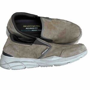 Skechers Equalizer  Shoes Mens 9.5 Brown Memory Foam Loafer Comfort