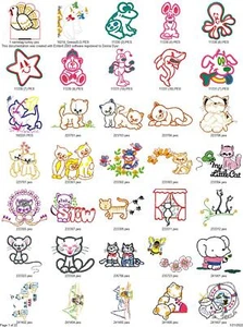 742 ANIMAL APPLIQUES Embroidery Machine Designs Patterns PES JEF HUS DST EXP USB - Picture 1 of 11