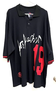 JOE JACKSON 19 Men MLB Louisville Slugger Black Polo Shirt XXL Hillerich Bradsby - Picture 1 of 5
