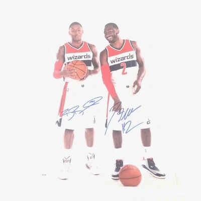 John Wall Bradley Beal signed 16x20 photo PSA/DNA Washington Wizards - Image 1 of 4