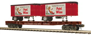MTH Premier O #508544 Rimorchi per auto piatta Petri Pacifico meridionale 20' 20-95557 - Foto 1 di 1