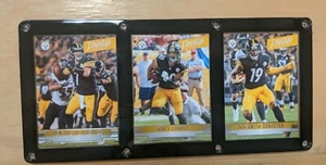PITTSBURGH STEELERS 3 CARD PLAQUE BEN ROETHLISBERGER JAMES CONNER JUJU - Picture 1 of 1