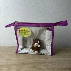 Similac Vintage 90s Zippered Promotional Baby Pouch With Teddy Bear Bath Toy - Picture 1 of 9