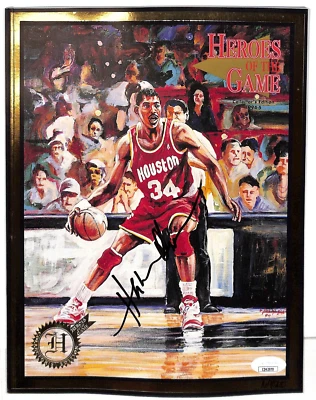 Hakeem Olajuwon Autographed 1994 Heroes of the Game Magazine Houston Rockets JSA - Image 1 of 4