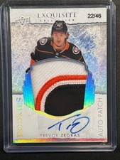 TREVOR ZEGRAS 2021-22 UD The Cup EXQUISITE RPA Patch Auto Autograph Rc Sp 22/46