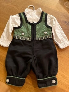 NORWEGIAN EU74 9M Boy`s Pine Green Festdrakt BUNAD w/ body from Norway Zipper - Picture 1 of 3