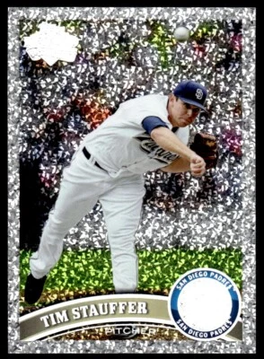 2011 TOPPS DIAMOND ANNIVERSARY SILVER Tim Stauffer San Diego Padres #US25 - Image 1 of 2