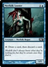 1x Merfolk Looter - Foil MTG Magic 2010 (M10) NM Magic Foil