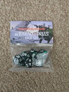 Dungeons & Dragons Adventure Dice Legend Of Drizzt Set RPG DAY - Picture 1 of 1