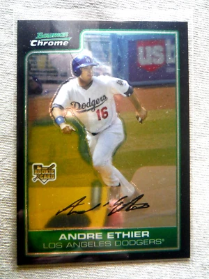 2006 Bowman Chrome Rookie ** ANDRE ETHIER ** RC Los Angeles #BDP49 SP 06 Topps - Image 1 of 2
