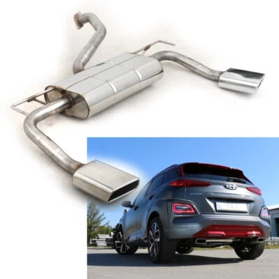 FOX Edelstahl Sportauspuff re li je 1x145x65mm für Hyundai Kona 2WD 1.6l 130kW - Bild 1 von 4