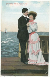 Believe me, dear, in words so true, sentimental postcard - Picture 1 of 1