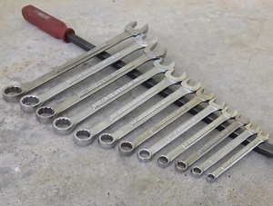 Craftsman USA 1/4" - 7/8" SAE 12 Piece Combination 12 Point Wrench Set -VV- - Foto 1 di 12