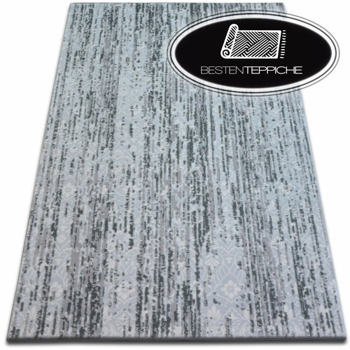 Modern Acrylic Like Wool Area Rug, Grey Rectangular Abstract Carpet | eBay