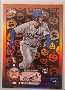 2023 Topps Update - Michael Busch #US256 Jack-O-Lantern Foil Dodgers
