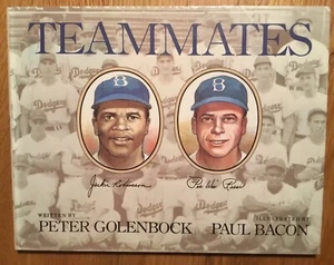 VG 1990 HC DJ 1st Ed Teammates Jackie Robinson Pee Wee Reese Baseball Golenbock - Bild 1 von 12