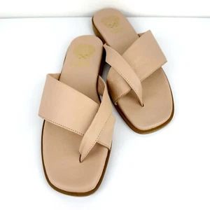Vince Camuto Women's Ondrea Leather Slide Sandals Tan Size 11 - Picture 1 of 7