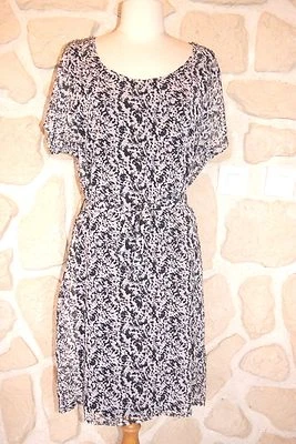 Robe noire et blanche neuve marque Eva Kayan taille 36 étiqueté à 139€ - Photo 1/3